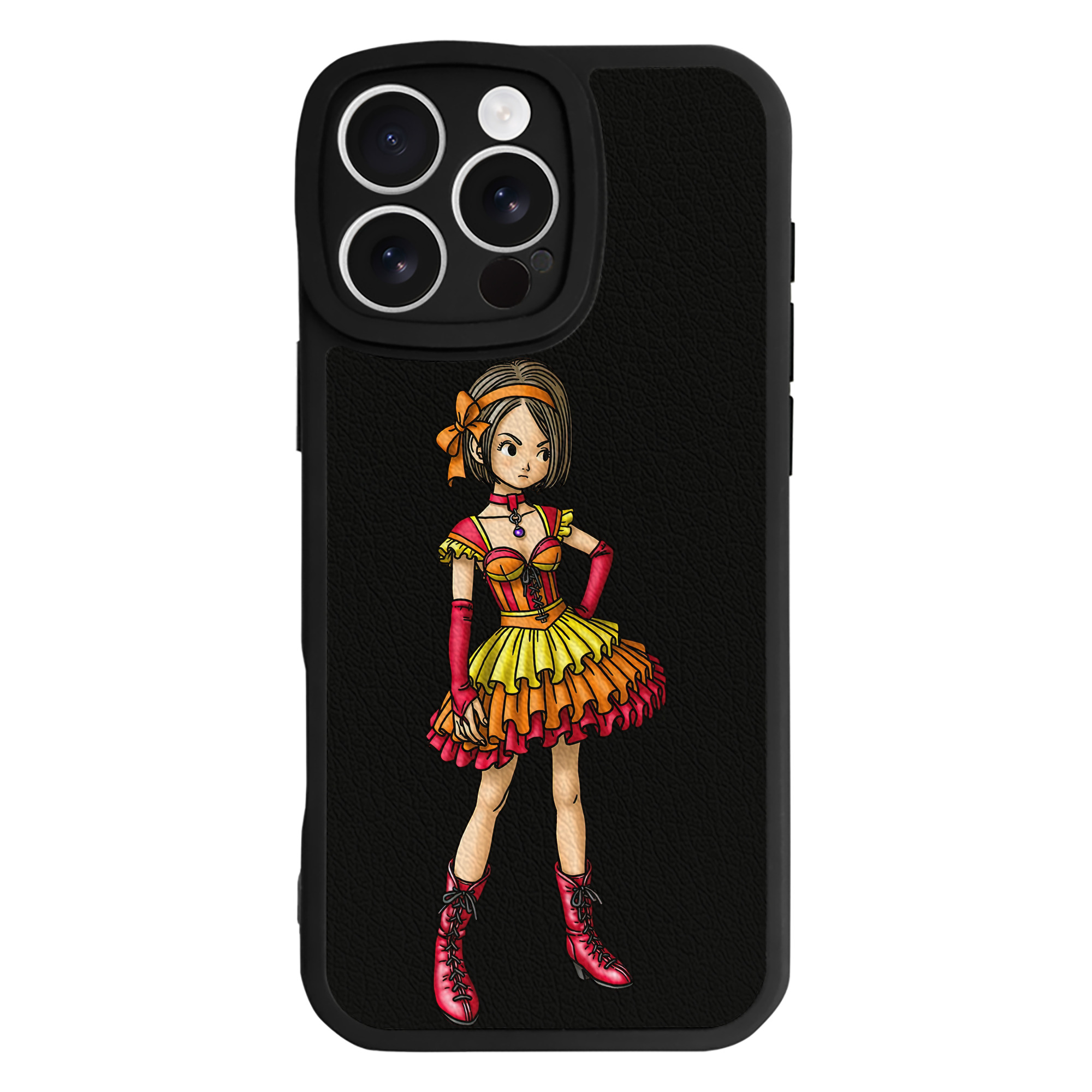 （画像用） ドラゴンクエスト Doragon Kuesuto Dragon Quest 【iPhone 16シリーズ対応】シリコンスマホケース（レザー調） 材質：シリコン